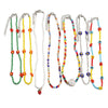 7Pcs/Set Trendy Bead Strand Beaded Choker Necklace For Women Bohemian Colorful Handmade Daisy Pearl Necklace Collar Jewelry