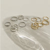 7pcs  Jewelry Rings Set  Selling Metal Alloy Hollow Round Opening Women Finger Ring For Girl Lady Party Wedding Gifts