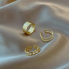 7pcs  Jewelry Rings Set  Selling Metal Alloy Hollow Round Opening Women Finger Ring For Girl Lady Party Wedding Gifts