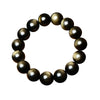 8-12MM Natural Stone Golden Obsidian Bracelet Round Aventurine Beads Bangle Men Women Crystal Quartz Jewelry Love Energy Gift