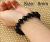 8-12mm Obsidian Natural Stone Bracelet Black Agate Clear Quartz Crystal Bracelet Red Agate Bracelets For Women Six Days Of True