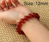 8-12mm Obsidian Natural Stone Bracelet Black Agate Clear Quartz Crystal Bracelet Red Agate Bracelets For Women Six Days Of True