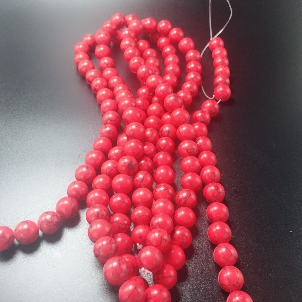 8-12mm Wholesale Natural Stone Beads For White Round Stone Loose Beads Diy Beads For Jewelry Making Bracelet Necklace Yoga Gift