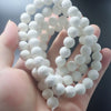 8-12mm Wholesale Natural Stone Beads For White Round Stone Loose Beads Diy Beads For Jewelry Making Bracelet Necklace Yoga Gift