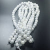 8-12mm Wholesale Natural Stone Beads For White Round Stone Loose Beads Diy Beads For Jewelry Making Bracelet Necklace Yoga Gift