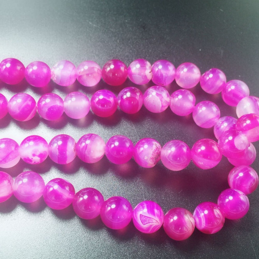 8-12mm Wholesale Natural Stone Beads For White Round Stone Loose Beads Diy Beads For Jewelry Making Bracelet Necklace Yoga Gift