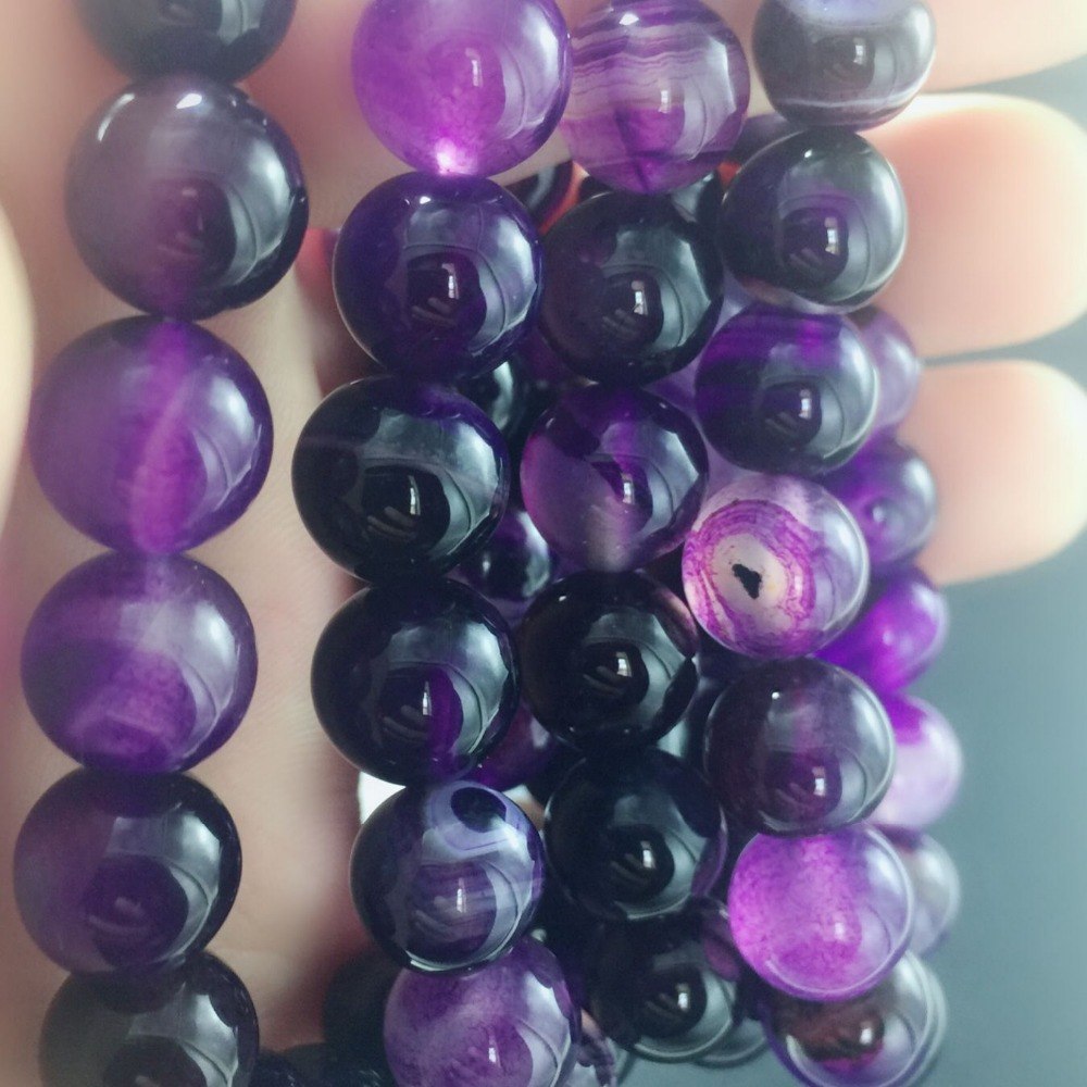 8-12mm Wholesale Natural Stone Beads For White Round Stone Loose Beads Diy Beads For Jewelry Making Bracelet Necklace Yoga Gift