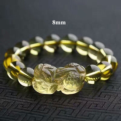 8-14mm Citrine Bracelet Women Crystal Couple Dragon Zodiac Natural Beads Braclets For Women 2020 Jewelry
