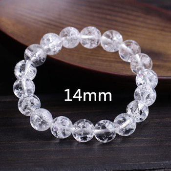 8-14mm White Popcorn Crystal Bracelet White Beads Bracelet Natural Crystal Bangles Gift Bracelets For Women Jewelry