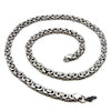 8.66-22 Men Byzantine Chain 8MM Gold Silver Black Mens Thick Chain Necklace Hiphop Men's Stainless Steel Necklaces Bracelets