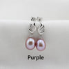 8-9mm 925 sterling silver real natural pearl earrings genuine cultured AAA drop pearl jewelry earrings for women