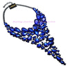 8 Colors Fashion Black Chain Crystal Acrylic Resin Choker Statement Pendant Bib Necklace