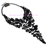 8 Colors Fashion Black Chain Crystal Acrylic Resin Choker Statement Pendant Bib Necklace