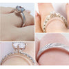 8 Sizes Silicone Invisible Ring Size Adjuster Reducer Ring Sizer Fit Any Rings J78F