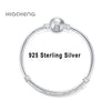 8 Style 100% 925 Sterling Silver Basic Chain Flower Snowflake Shape Clasp Bracelets Fit Charm Beads & Pendants For Women XBB019
