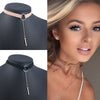 8 Style Belt Punk Leather Choker Necklace Gold Color Geometry with Round Pendant Collar Necklace for Women Girls