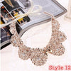 8 Styles women Sequined beaded knitted cloth Ribbon Fake collar Choker Necklaces clothing accessories U choose