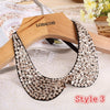 8 Styles women Sequined beaded knitted cloth Ribbon Fake collar Choker Necklaces clothing accessories U choose