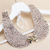 8 Styles women Sequined beaded knitted cloth Ribbon Fake collar Choker Necklaces clothing accessories U choose