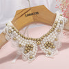 8 Styles women Sequined beaded knitted cloth Ribbon Fake collar Choker Necklaces clothing accessories U choose