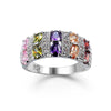 8 colors Fashion jewelry European Creative zircon ring Crystal from Austrian Fit Wedding party for women and man ring