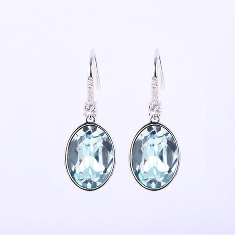 808 STORE European Wedding Engagement Fashion Jewelry Crystal Earrings Charm Women Party Fine Gift Earrings Accessories