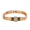 808 STORE New Fine Jewelry 18k Gold Crystal Bracelet Fashion Watch Chain Bracelet Women Wedding Party Jewelry Accessories