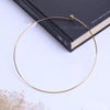 8Seasons 304 Stainless Steel Collar Choker Necklace Gold/Silver Color Round With Removable Ball End Cap Handmade DIY Jewelry,1PC