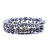 8mm 16 Colors 2Pcs/set Owl Lava Stone Bracelet Set Tiger Eyes Stone Bracelet Homme Couple Charms Friends Bracelets & Bangles