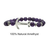 8mm Anker Anchor Bracelet Natural Amethyst Bracelets For Women Femme Lava Stone Bracelet Stone Pierre Naturelle