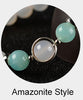 8mm Natural White Agate Bracelet Aquamarine 925 Silver Crystals Bracelet Strawberry Stone Bracelets For Women Bayan Bileklik