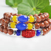 8mm Natural gemstone beads Tibetan Buddhist Muti-layer Prayer Beads Gourd mala Prayer Bracelet for Meditation