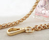 8mm wide heavy duty golden metal purse chain shoulder chain metal chains for bag purse bag strap obag handles purse frames
