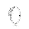 9 Style Silver Ring Charms Hollow Love Heart Big Crystal Rings For Women Jewelry