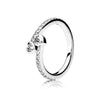 9 Style Silver Ring Charms Love Heart Big Crystal Rings For Women Jewelry