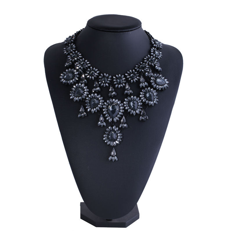 9 colors good quality fashion vintage brand necklace collar choker Necklaces & Pendants maxi statement bib necklace
