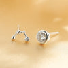925 Modern Women's Earrings 2020 Classic Fine Jewelry Trendy 2020 Gift Silver Twelve Constellations Stud Earrings