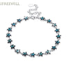 925 Silver Bracelet for woman classic Stars Crystal hand jewelry