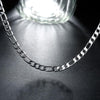 925 Silver Necklace Three Rooms One Ferrero Necklace Silver Chain Men&Women Silver Necklace Classic Jewelry 4MM