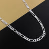 925 Silver Necklace Three Rooms One Ferrero Necklace Silver Chain Men&Women Silver Necklace Classic Jewelry 4MM