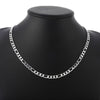 925 Silver Necklace Three Rooms One Ferrero Necklace Silver Chain Men&Women Silver Necklace Classic Jewelry 4MM
