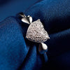 925 Silver Ring AAA Zircon Silver Ring Charm Woman Jewelry Heart 925 Silver Ring