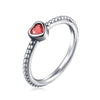 925 Silver Ring Charm Flower Heart Lock Butterfly Leaf CZ Finger Rings For Women Jewelry