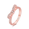 925 Silver Ring Charm Women Princess Crown Heart Enamel Big Stone Crystal Finger Rings For Women Jewelry