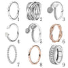925 Silver Ring for Women Eternal Clouds Stackable Ring Abstract Elegance Twist of Fate Hearts of Love fit Lady Jewelry