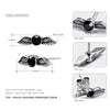 925 Silver Wing Earrings Zircon Black Stud Earrings Simple Earrings Party Punk Style Fashion For Women Wholesale You Me