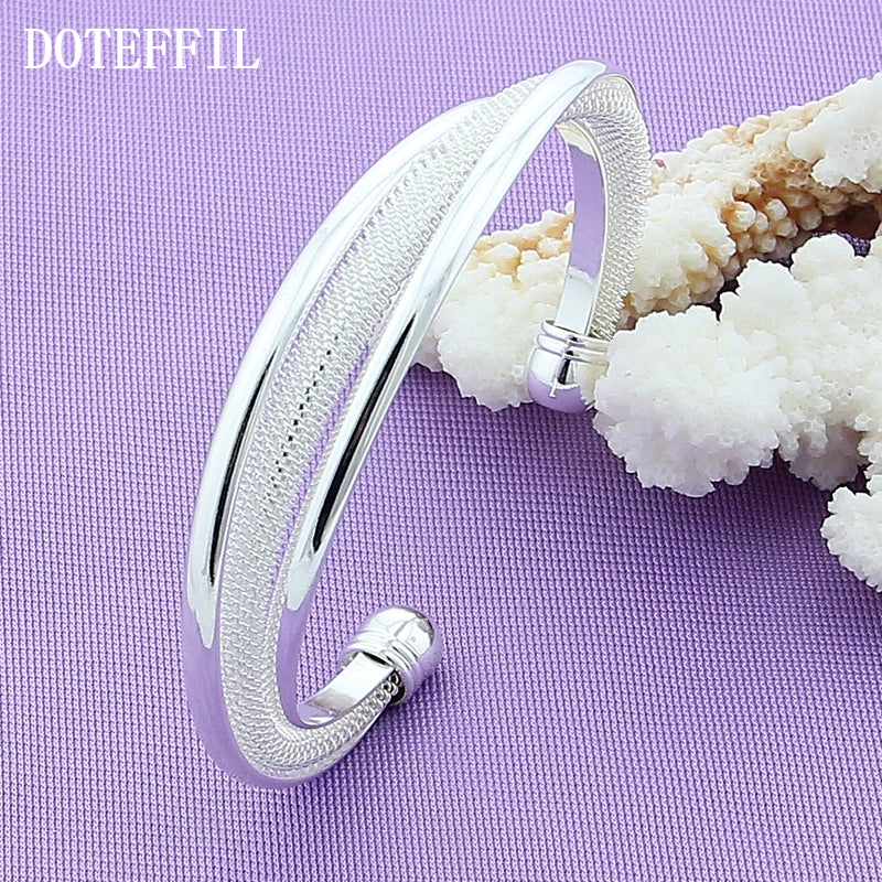 925 Silver Woman Bracelet Bangles Fashion Charm High Quality Women Fine Jewelry Bracelet Bangles