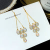 925 Silver star Crystal from Swarovski for Women Fire Opal Earrings Wedding Birthd Gifts Party Events Fashion jewelry