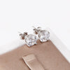 925 Stamp Silver Color 6MM Zircon Stud Earrings For Women Simple Earing Party Jewelry Accessories Christmas GaaBou