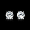 925 Stamp Silver Color 6MM Zircon Stud Earrings For Women Simple Earing Party Jewelry Accessories Christmas GaaBou